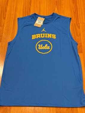 Jordan UCLA Bruins Basketball Sleeveless Workout Shirt Sz M Brand new with tags